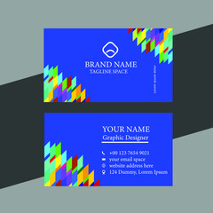 Business card design free vector template.