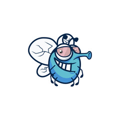 illustration of a character fly