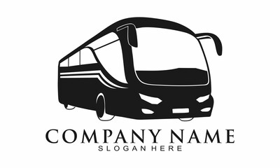Bus transportation illustration vector logo