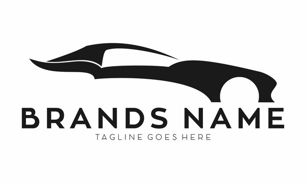 Salloon car simple vector logo