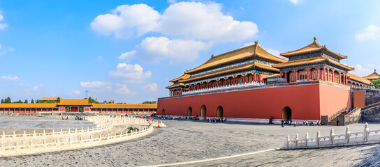 The Forbidden City in Beijing, China. Forbidden City, ancient Chinese royal palace, world famous...