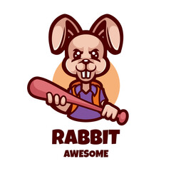 Illustration vector graphic of Rabbit Logo, good for logo design