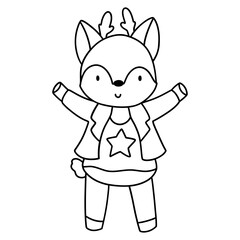 Deer boy USA animal, Animal USA 4th July concept