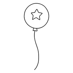 Balloon USA, American USA 4th July concept