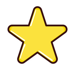Obraz premium star icon isolated