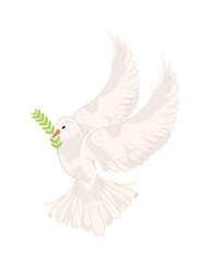peace dove with branch