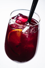 summer cocktail isolated on the white