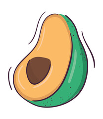 half avocado icon