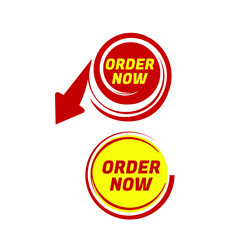 order now button for web design,Order now banner badge icon. Vector illustration. Business concept.Order Now web button set.