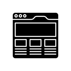 Website icon in vector. Logotype