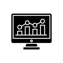Analytics icon in vector. Logotype