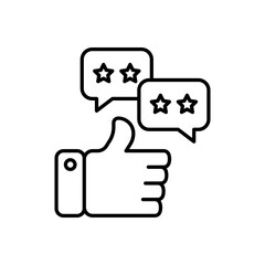 Feedback icon in vector. Logotype