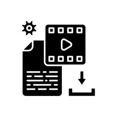 Download Content icon in vector. Logotype