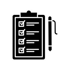 Questionnaire icon in vector. Logotype