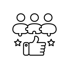 Social Integration icon in vector. Logotype