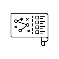 Planning icon in vector. Logotype