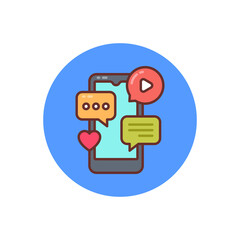 Social Media icon in vector. Logotype