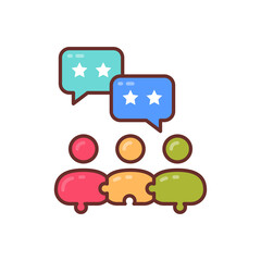 Public Relations icon in vector. Logotype