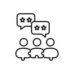 Public Relations icon in vector. Logotype