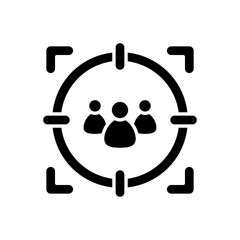 Target Audience icon in vector. Logotype