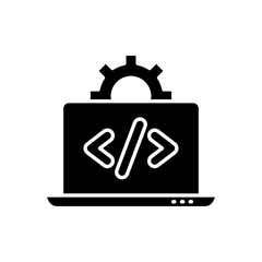 Custom Coding icon in vector. Logotype