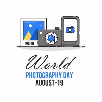 World photography day banner design 