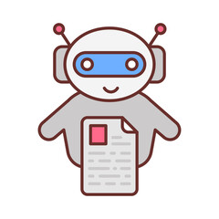 Obraz premium Bots Copywriting icon in vector. Logotype