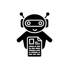 Bots Copywriting icon in vector. Logotype