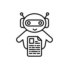 Bots Copywriting icon in vector. Logotype