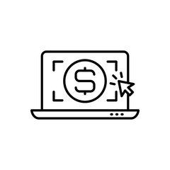 Monetization icon in vector. Logotype