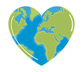 earth shape heart