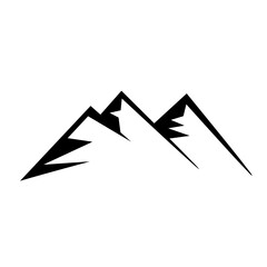 Mountain, Silhouette mountain, Mountain vector, Vector format, Hills vector