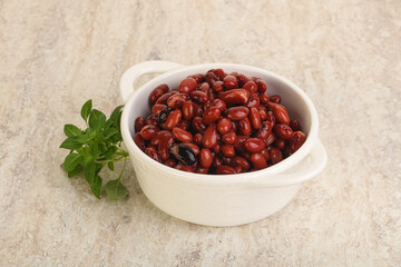 Red kidney bean in the bowl