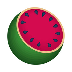 Fototapeta premium watermelon fruit icon