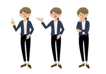 OL 全身 案内 立ち絵