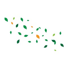 scattered leaf background illustration design