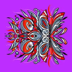 Abstract art symmetry illustration shape object vector design organic