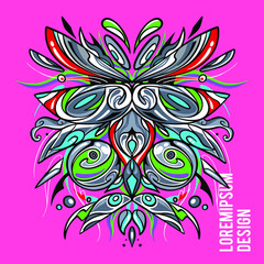 Abstract art symmetry illustration shape object vector design organic