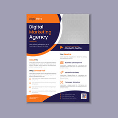Business Marketing Agency Flyer Design Template
