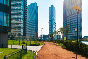 View of modern residential buildings in Esenyurt, Istanbul