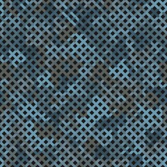 Teal Camouflage Seamless Pattern. Urban Color Seamless Camouflage Net