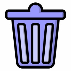 Illustration Vector Graphic of delete icon, trash icon