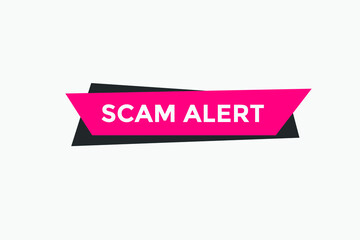 Scam alert social media banner template. Web banner Scam alert 
