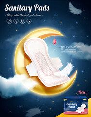 Night use sanitary pads poster ad © Rolling Stones