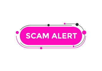 Scam alert social media banner template. Web banner Scam alert 
