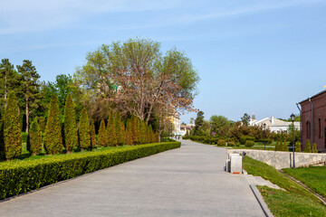 The territory of the Astrakhan Kremlin. Astrakhan. Russia