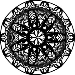 India lotus mandala design pattern circle