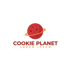 Cookie Planet logo design template 