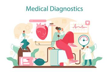 Cardiologist concept. Idea of heart medical diagnostic and treatment.