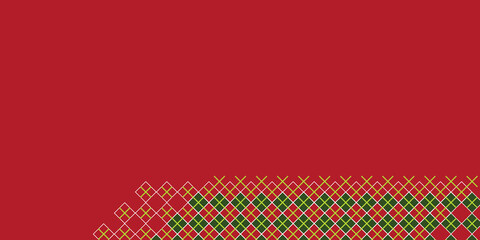 Simple Rectangular Tiled Frames - Geometric Grid Linear Shapes Pattern, Checked Texture on Wide Scale Background - Design Template With Copyspace in Editable Vector Format